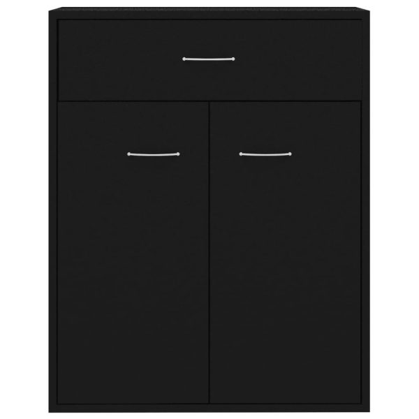 Sideboard 60x30x75 cm Engineered Wood – Black