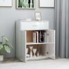 Sideboard 60x30x75 cm Engineered Wood – High Gloss White