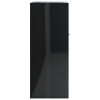 Sideboard 60x30x75 cm Engineered Wood – High Gloss Black