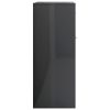 Sideboard 60x30x75 cm Engineered Wood – High Gloss Grey