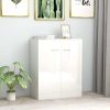 Sideboard 60x30x75 cm Engineered Wood – High Gloss White
