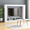 Bremerton TV Cabinet 152x22x113 cm Engineered Wood – White
