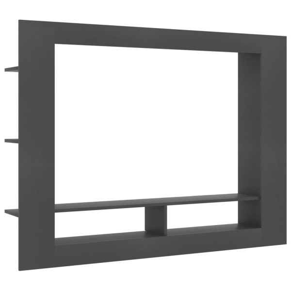 Bremerton TV Cabinet 152x22x113 cm Engineered Wood – Grey
