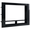 Bremerton TV Cabinet 152x22x113 cm Engineered Wood – High Gloss Black