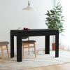 Dining Table 120x60x76 cm Engineered Wood – Black