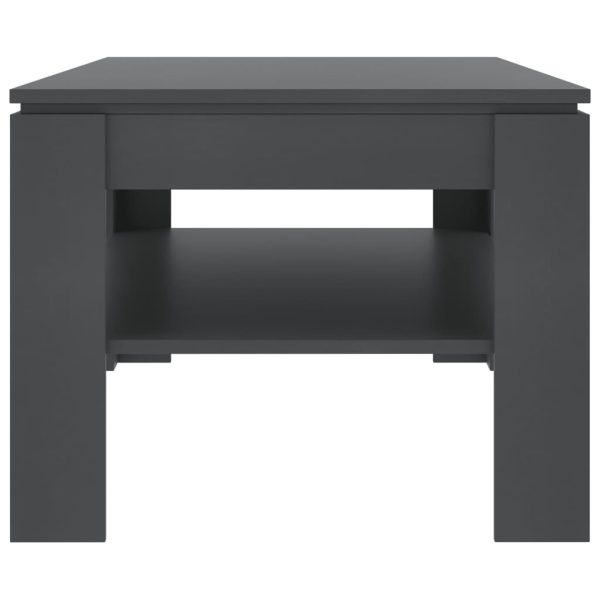 Coffee Table 110x60x47 cm Engineered Wood – Grey