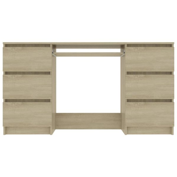 Writing Desk 140x50x77 cm Engineered Wood – Sonoma oak