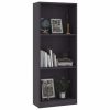 Bookshelf Engineered Wood – 40x24x108 cm, Grey