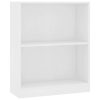 Bookshelf Engineered Wood – 60x24x74.5 cm, White