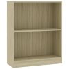 Bookshelf Engineered Wood – 60x24x74.5 cm, Sonoma oak