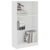Bookshelf Engineered Wood – 60x24x109 cm, White