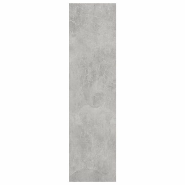 2-Tier Book Cabinet – 40x30x114 cm, Concrete Grey