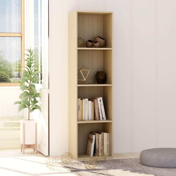 2-Tier Book Cabinet – 40x30x151.5 cm, Sonoma oak