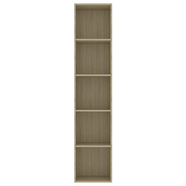 2-Tier Book Cabinet – 40x30x189 cm, Sonoma oak