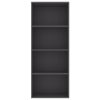 2-Tier Book Cabinet – 60x30x151.5 cm, Grey