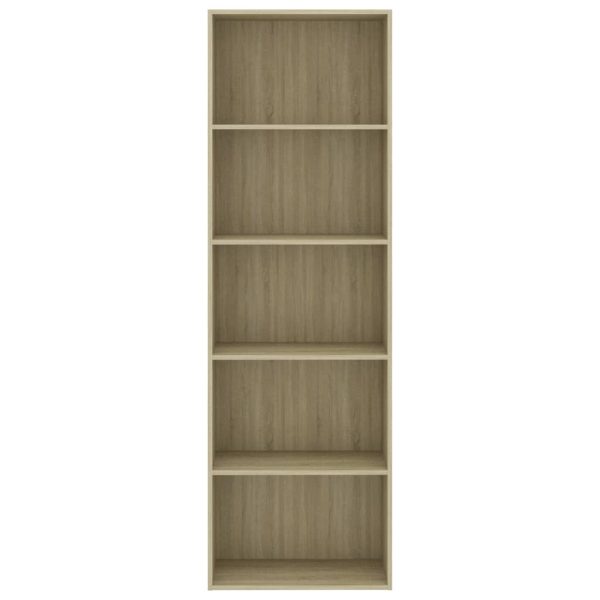 2-Tier Book Cabinet – 60x30x189 cm, Sonoma oak
