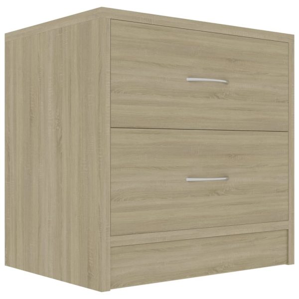 Depew Bedside Cabinet 40x30x40 cm Engineered Wood – Sonoma oak, 2