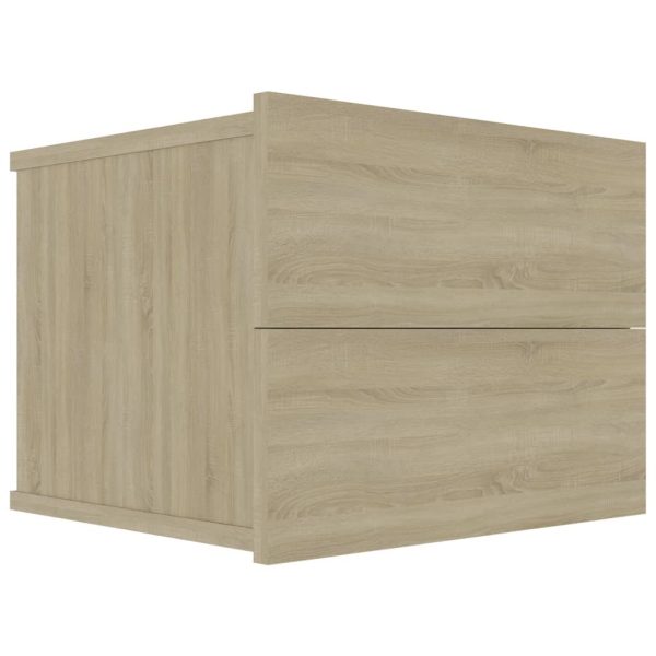 Costessey Bedside Cabinet 40x30x30 cm Engineered Wood – Sonoma oak, 2