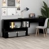 Corner Desk 200x50x76 cm Engineered Wood – Black