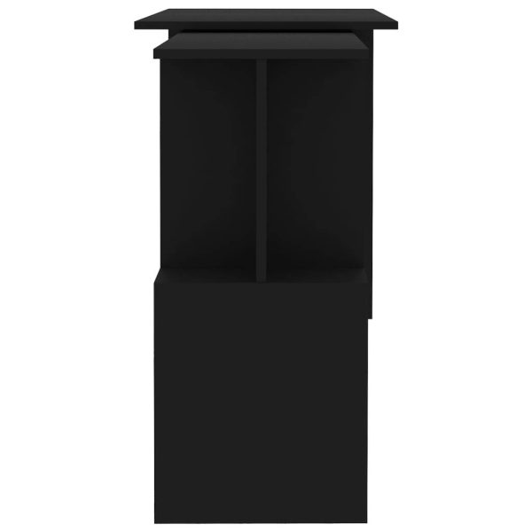Corner Desk 200x50x76 cm Engineered Wood – Black