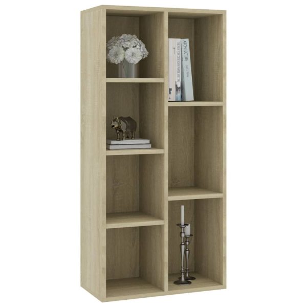 Book Cabinet 50x25x106 cm Engineered Wood – Sonoma oak