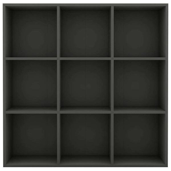 Book Cabinet 98x30x98 cm Engineered Wood – Grey