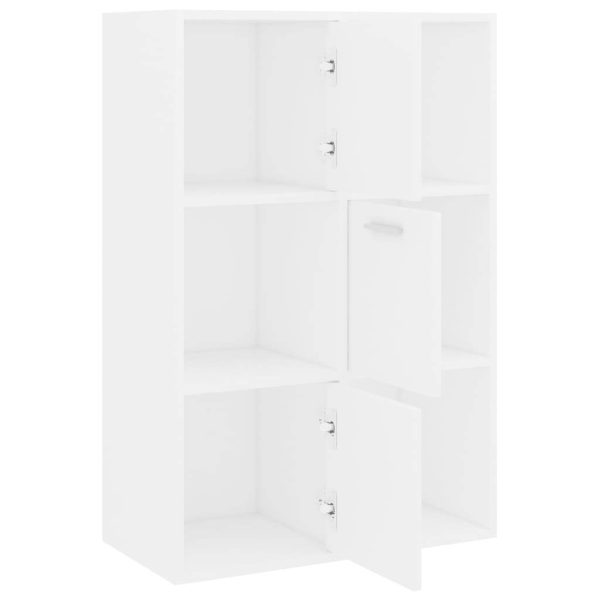 Storage Cabinet 60×29.5×90 cm Engineered Wood – White