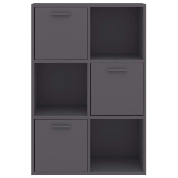 Storage Cabinet 60×29.5×90 cm Engineered Wood – Grey