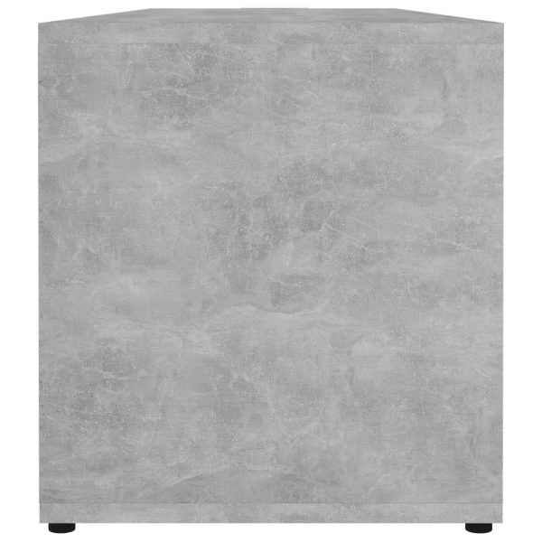 Bookham TV Cabinet 120x34x37 cm Engineered Wood – Concrete Grey