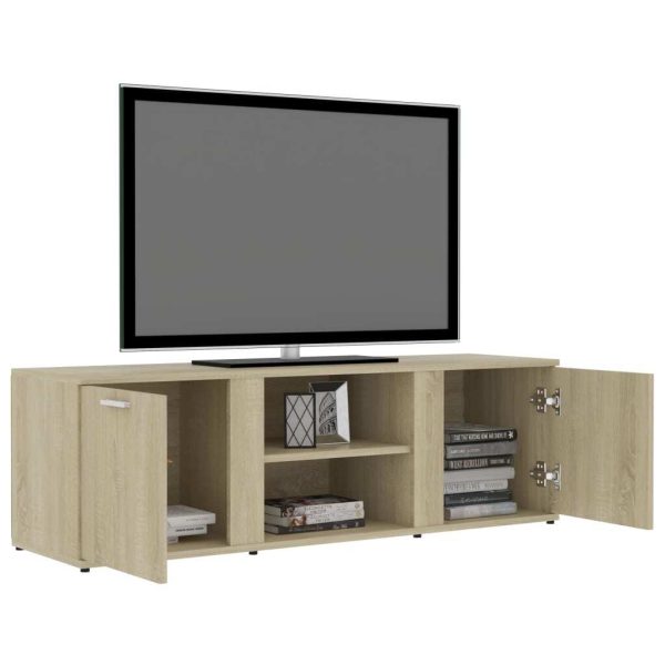 Cramlington TV Cabinet 120x34x37 cm Engineered Wood – Sonoma oak