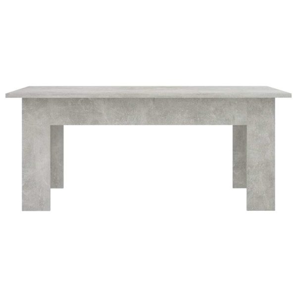 Coffee Table 100x60x42 cm Engineered Wood – Concrete Grey