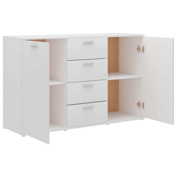 Sideboard 120×35.5×75 cm Engineered Wood – White