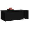Coffee Table 150x50x35 cm Engineered Wood – Black