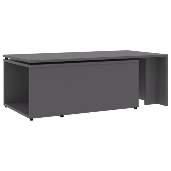 Coffee Table 150x50x35 cm Engineered Wood – Grey
