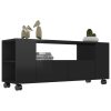 Wenatchee TV Cabinet 120x35x48 cm Engineered Wood – High Gloss Black