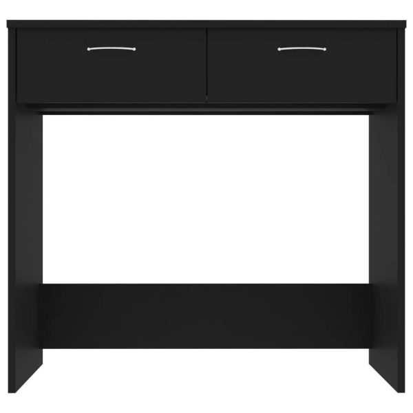 Desk 80x40x75 cm Engineered Wood – Black