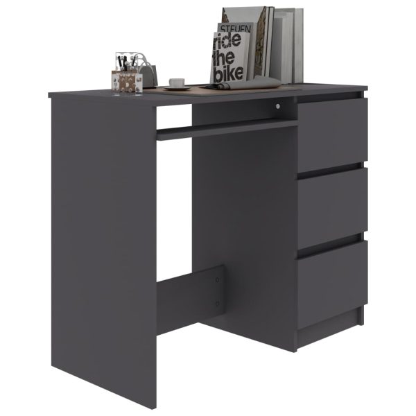Desk 90x45x76 cm Engineered Wood – Grey
