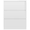 Sideboard 60x35x76 cm Engineered Wood – High Gloss White