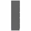 Drawer Sideboard 60x35x121 cm Engineered Wood – Grey