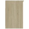 Drawer Cabinet 40x50x76 cm Engineered Wood – White and Sonoma Oak