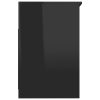 Drawer Cabinet 40x50x76 cm Engineered Wood – High Gloss Black