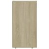 Sideboard 120x36x69 cm Engineered Wood – White and Sonoma Oak