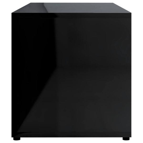 Hopkins TV Cabinet 80x34x36 cm Engineered Wood – High Gloss Black