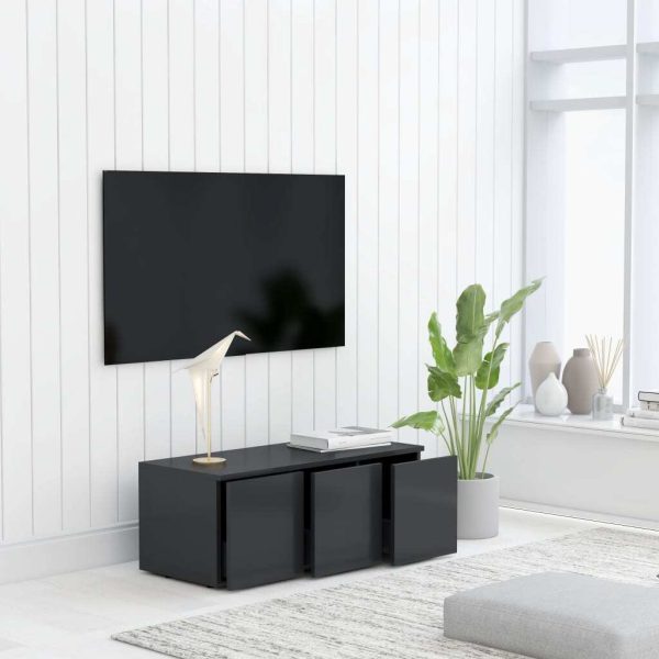 Prudhoe TV Cabinet 80x34x30 cm Engineered Wood – Grey