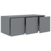 Prudhoe TV Cabinet 80x34x30 cm Engineered Wood – Grey