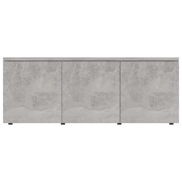 Prudhoe TV Cabinet 80x34x30 cm Engineered Wood – Concrete Grey