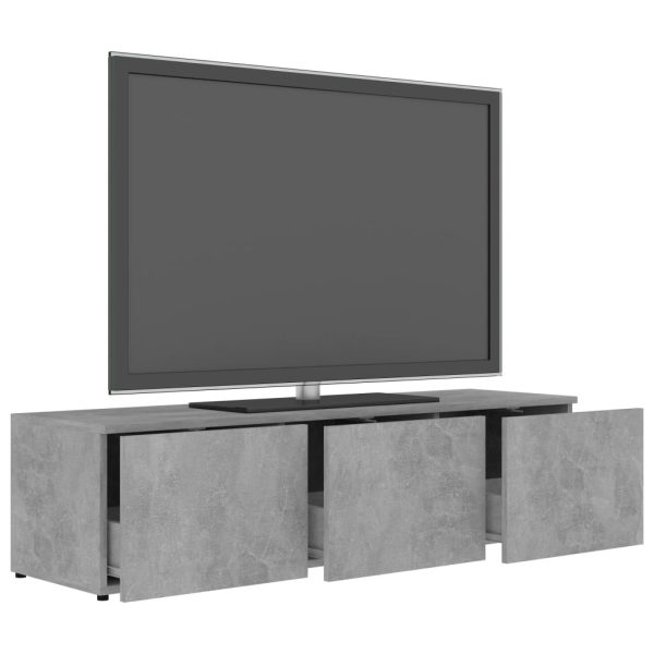 Cookstown TV Cabinet 120x34x30 cm Engineered Wood – Concrete Grey