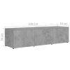 Cookstown TV Cabinet 120x34x30 cm Engineered Wood – Concrete Grey