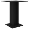 Bistro Table 60x60x75 cm Engineered Wood – Black