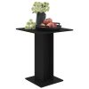 Bistro Table 60x60x75 cm Engineered Wood – Black
